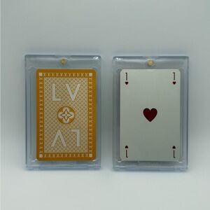 Louis Vuitton Yellow Playing Card 1 of Hearts with COA